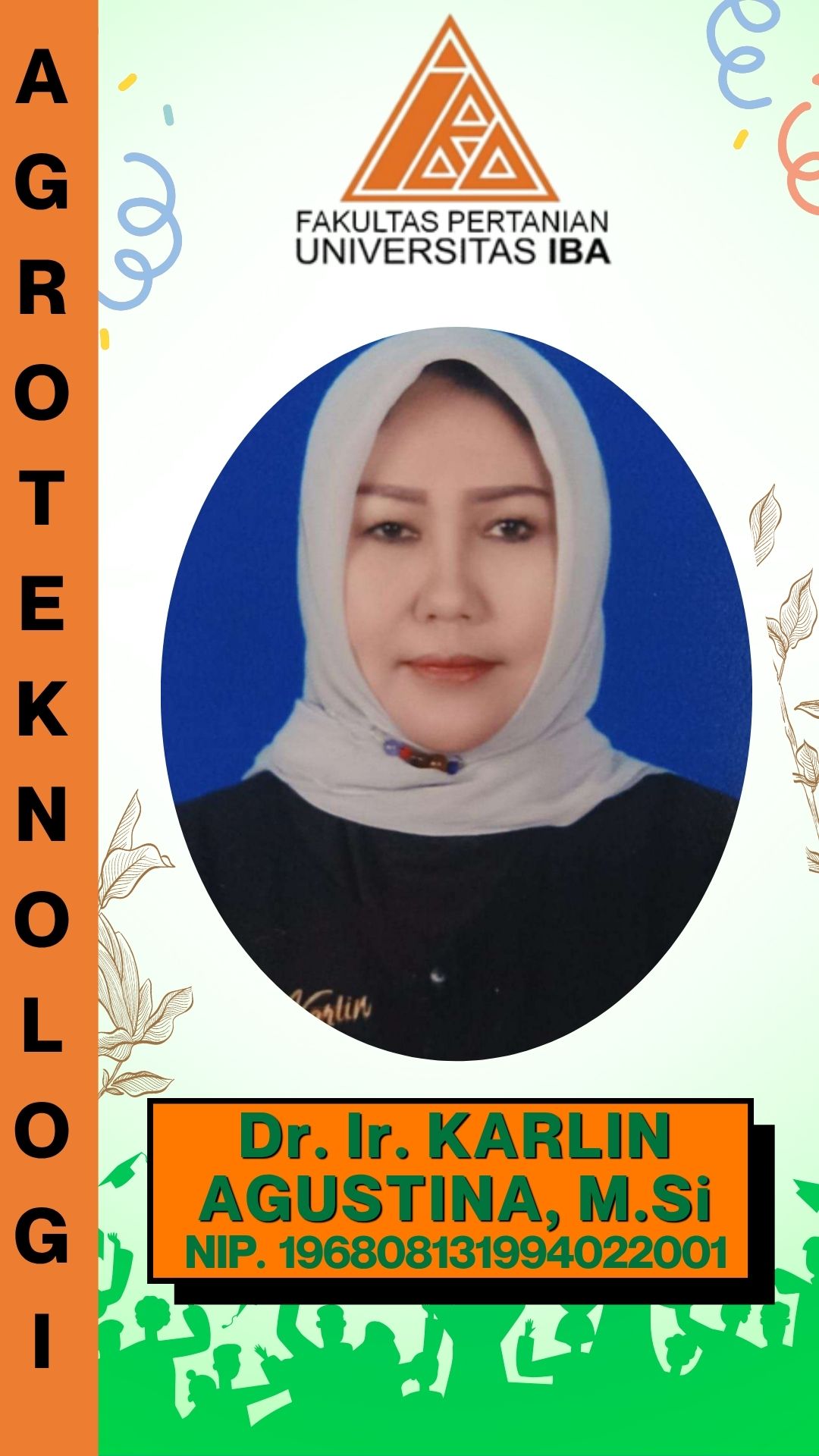 Dr. Ir. Karlin Agustina, M.Si.